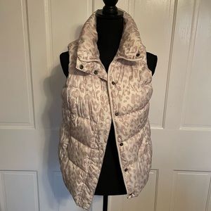 Cheetah puffer vest